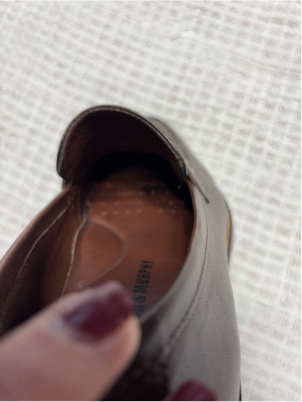 Johnston & Murphy Men's Ainsworth Square Toe Calfskin Penny Loafer SZ 9M GUC - Picture 11 of 11